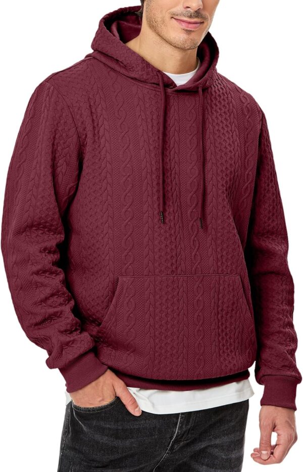 Mens Hoodie Pullover 2024 Sweatshirts Graphic Hoodie Long Sleeve Drawstring Fashion Hooded Shirt with Pocket