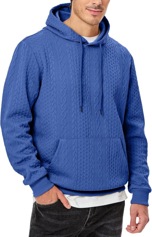 Mens Hoodie Pullover 2024 Sweatshirts Graphic Hoodie Long Sleeve Drawstring Fashion Hooded Shirt with Pocket
